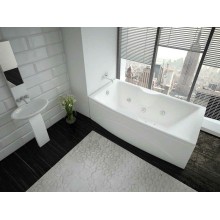 Акриловая ванна Aquatek Феникс 180х85 FEN180-0000006 с гидромассажем с фронтальной панелью с каркасом (разборный) со слив-переливом (слева)