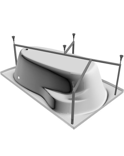 Акриловая ванна Relisan Ariadna 135x95 R Гл000001461 без гидромассажа