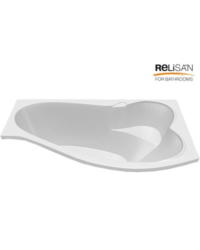Акриловая ванна Relisan Isabella 170х90 R Гл000010530 без гидромассажа