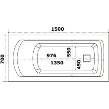 Акриловая ванна Bas Аякс 150x70 В 00127 без гидромассажа