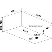 Акриловая ванна Bas Аякс 150x70 В 00127 без гидромассажа