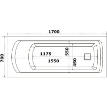 Акриловая ванна Bas Аякс 170x70 В 00130 без гидромассажа