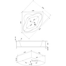 Акриловая ванна Bas Имейджен 139х139 В 00056 без гидромассажа