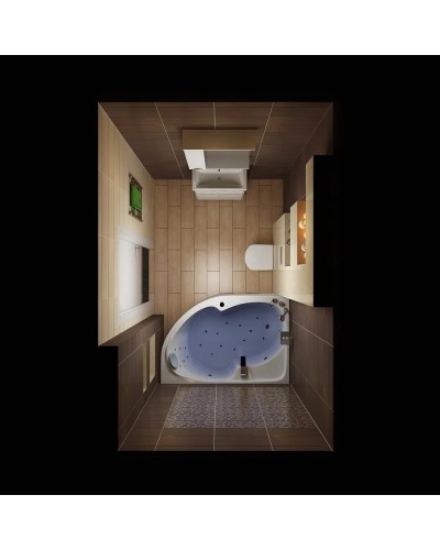 Акриловая ванна 170х105 см L 1Marka Diana 01ди1710л