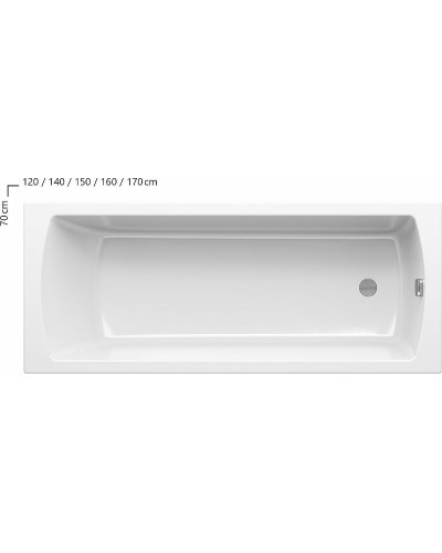 Акриловая ванна Ravak Classic II 120x70 CC11000000 без гидромассажа