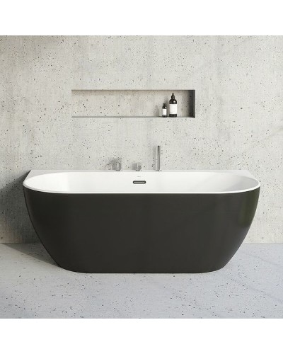 Акриловая ванна Ravak Freedom W 166x80 XC00100027 без гидромассажа Черная матовая