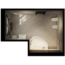 Акриловая ванна 185х135 см R Marka One Love 01лв1813п