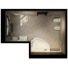 Акриловая ванна 185х135 см R Marka One Love 01лв1813п