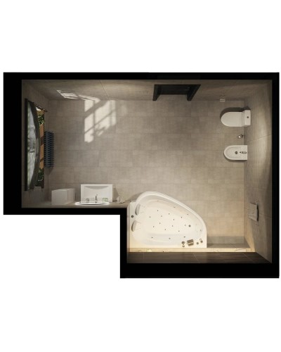 Акриловая ванна 185х135 см R Marka One Love 01лв1813п