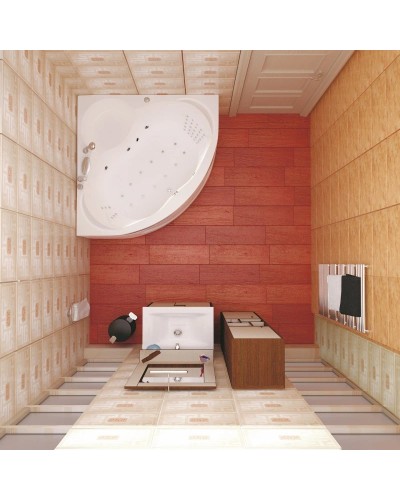 Акриловая ванна 140х140 см Marka One Trapani 01тр1414