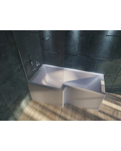 Акриловая ванна 165х85 см L Marka One linea 01лин16585л