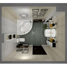 Акриловая ванна Marka One Afrodita 150х150 01аф1515 без гидромассажа