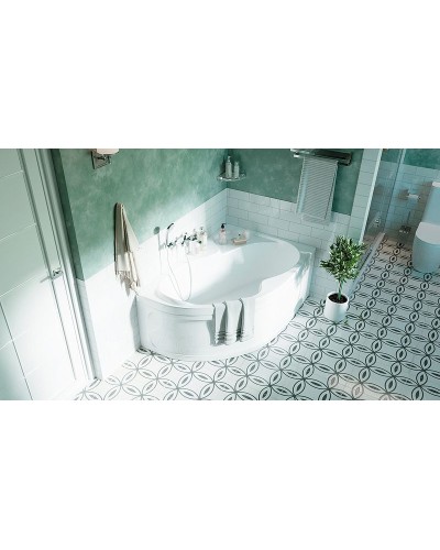 Акриловая ванна Marka One Aura 160x105 R 01ау1610п без гидромассажа