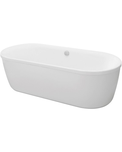 Акриловая ванна Cezares Metauro 180x80 METAURO-Central-180-80-40-W-MATT Белая матовая без гидромассажа