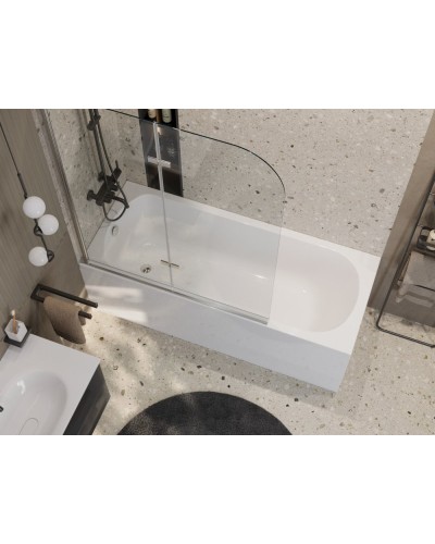 Акриловая ванна пристенная CEZARES ECO-155-70-41-W37