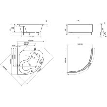 Акриловая ванна Ravak Gentiana 140х140 CF01000000 без гидромассажа