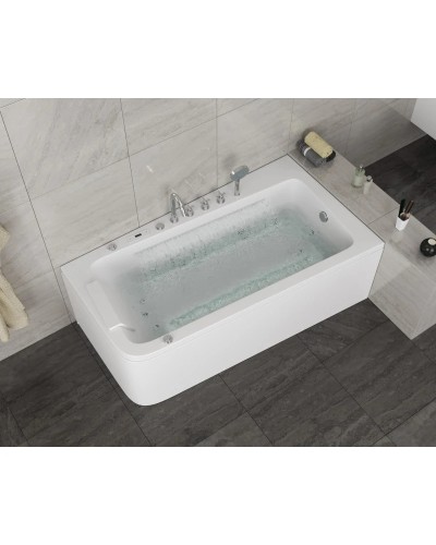 Акриловая гидромассажная ванна 170х95 см Grossman GR-17095R