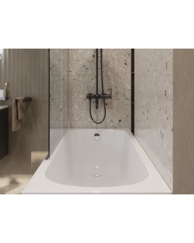 Акриловая ванна пристенная CEZARES ECO-175-75-41-W37