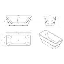 Акриловая ванна BelBagno BB73-1700-750