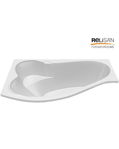 Акриловая ванна Relisan Isabella 170х90 L Гл000010529 без гидромассажа