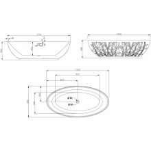 Акриловая ванна 175х100 см Abber AB9283