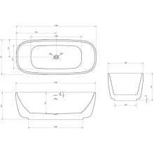 Акриловая ванна 170х75 см Abber AB9269