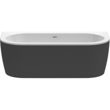 Акриловая ванна 180х79 см Cezares Slim SLIM WALL-180-80-60-NERO-SET