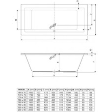 Акриловая ванна 160х70 см Cezares Plane PLANE-160-70-42-W37