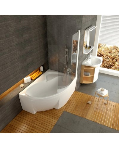 Асимметричная акрилоая ванна Rosa II PU Plus 150 x 105 P Ravak CJ210P0000