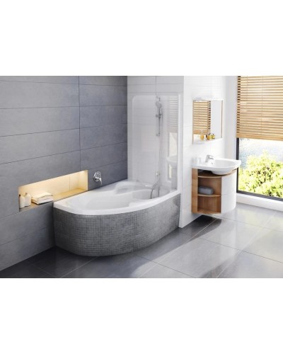Асимметричная акриловая ванна Rosa II PU Plus 160 x 105 P Ravak CL210P0000