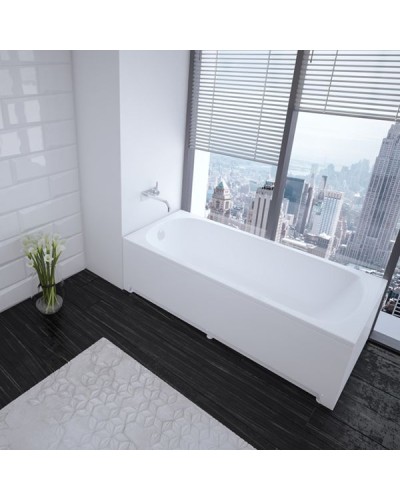 Акриловая ванна Aquatek Eco-friendly Ника 160x75 NIK160-0000001 без панелей, каркаса и слив-перелива