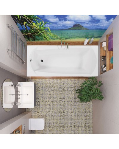 Акриловая ванна Vagnerplast Ebony 160x75 без гидромассажа