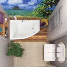 Акриловая ванна Vagnerplast Veronela 160x105 L VPBA160VEA3LX-04 без гидромассажа