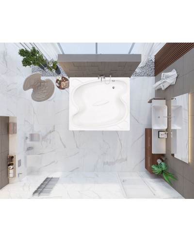 Акриловая ванна Vagnerplast Helios 194x170 без гидромассажа