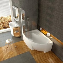Асимметричная акриловая ванна Rosa II PU Plus 160 x 105 L Ravak CM210P0000