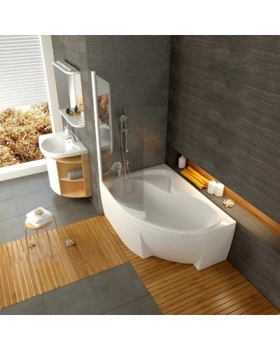 Асимметричная акриловая ванна Rosa II PU Plus 160 x 105 L Ravak CM210P0000