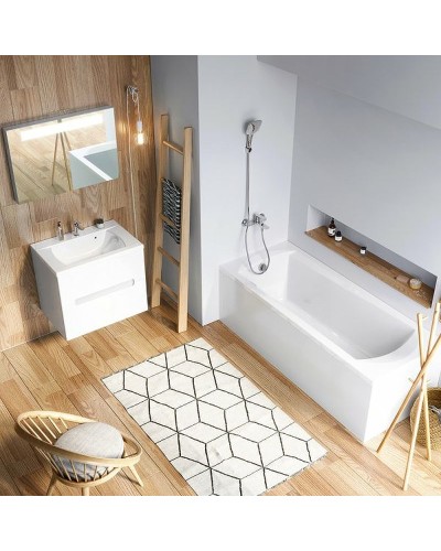 Акриловая ванна Ravak Domino 160x70 C621000000 без гидромассажа