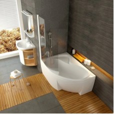 Асимметричная акриловая ванна Rosa II PU Plus 150 x 105 L Ravak CK210P0000
