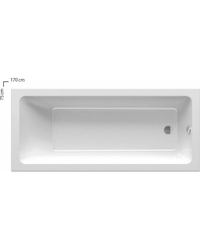 Акриловая ванна Ravak 10° 170x75 CA71000000 без гидромассажа