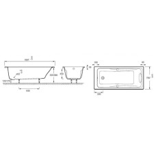 Jacob Delafon Odeon Up E5EN2210-00 Гидромассажная ванна с системой Energy+