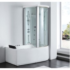 Акриловая ванна с душевой кабиной Gemy 170х85 G8040 B R с гидромассажем