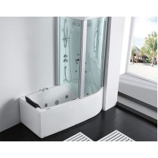 Акриловая ванна с душевой кабиной Gemy 170х85 G8040 B R с гидромассажем