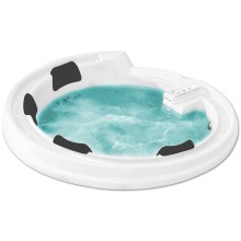 Акриловая ванна Gemy G9090 K White 190х190 с гидромассажем