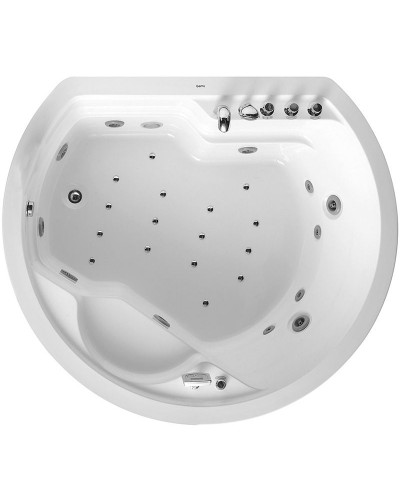 Акриловая ванна Gemy G9053 O 185х162 с гидромассажем