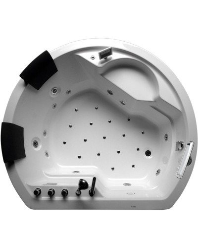 Акриловая ванна Gemy G9053 O 185х162 с гидромассажем