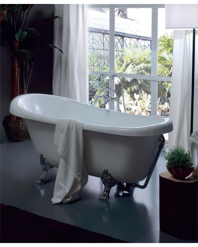 Акриловая ванна Kerasan Retro 170x77 105590 Белый Хром