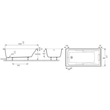 Jacob Delafon Odeon Up E5EN2190-00 Гидромассажная ванна Energy+