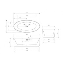 Акриловая ванна 180х80 см Abber AB9441-1.8