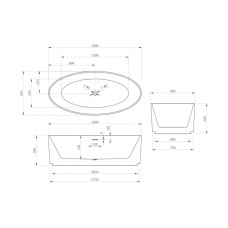 Акриловая ванна 180х80 см Abber AB9441-1.8