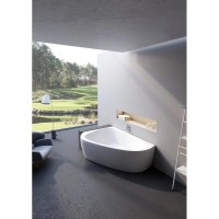 Акриловая асимметричная ванна LoveStory II PU Plus L белая Ravak C771000000